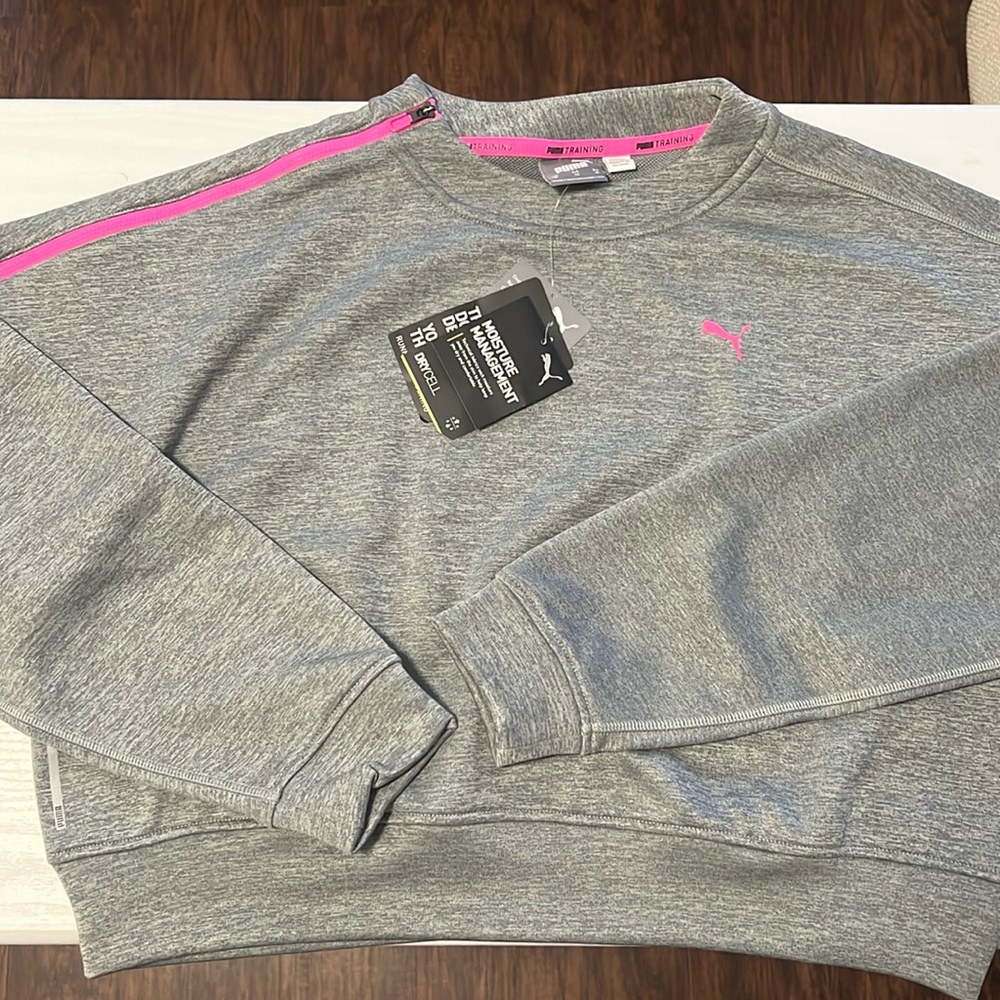 Puma Zip Crew Crop Sweater